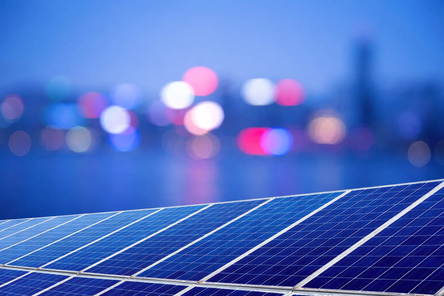 twilight-over-blue-solar-panels